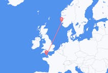 Flyreiser fra Saint Peter Port, Guernsey til Haugesund, Norge