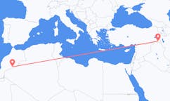出发地 摩洛哥扎戈拉目的地 土耳其哈卡里的航班