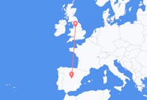 Flyrejser fra Madrid, Spanien til Manchester, England