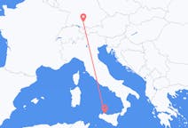 出发地 意大利出发地 巴勒莫目的地 德国梅明根的航班