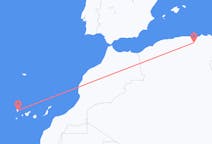 Flyrejser fra Sétif, Algeriet til La Palma, Spanien