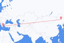 Flyreiser fra Daqing, til Athen