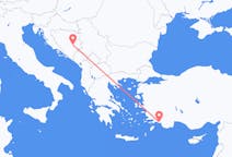 Flyrejser fra Dalaman, Tyrkiet til Sarajevo, Bosnien-Hercegovina