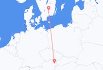 Loty z Wiedeń, Austria z Växjö, Szwecja
