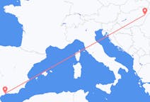 Flights from Debrecen in Hungary to Málaga in Spain
