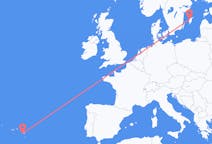 Fly fra Ponta Delgada til Visby