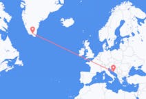 出发地 克罗地亚出发地 斯普利特目的地 格陵兰纳萨尔苏克的航班