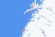 Flyg från Sandnessjøen, Norge till Stokmarknes, Norge