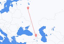 Flyg från Jerevan, Armenien till Moskva, Ryssland