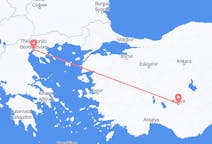 Flyreiser fra Konya, Tyrkia til Thessaloniki, Hellas