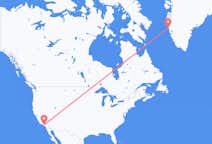 Lennot Los Angelesista, Yhdysvallat Maniitsoqille, Grönlanti