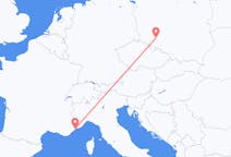 Flyreiser fra Wrocław, Polen til Nice, Frankrike