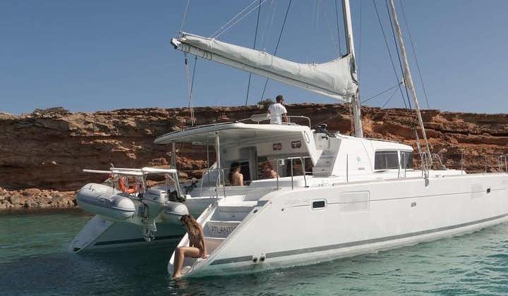 Luxury Catamaran Semi private cruise with meals & drinks and transportation.