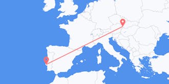 Flyg från Slovakien till Portugal