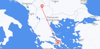 ギリシャから北マケドニアへのフライト