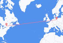 Flyg från Ottawa, Kanada till Berlin, Maryland, Tyskland