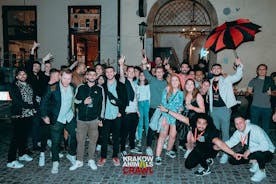 Krakow animals nightlife tour with 1 Hr of unlimited alcohol and 4 clubs/pubs