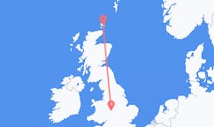 Flyreiser fra Birmingham, England til Kirkwall, Skottland