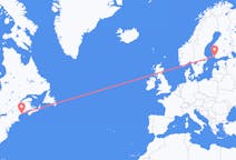 Flights from Rockland, the United States to Turku, Finland