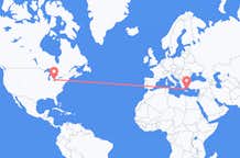 Flights from Detroit to Santorini