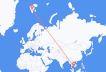 Vluchten van Phú Quốc naar Spitsbergen