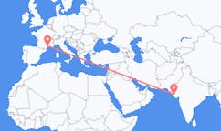 Flyrejser fra Jamnagar, Indien til Montpellier, Frankrig
