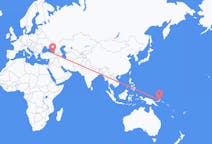 Flyrejser fra Rabaul, Papua Ny Guinea til Trabzon, Tyrkiet