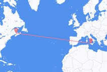 Flyreiser fra Moncton, Canada til Palermo, Italia
