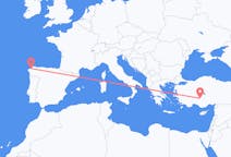 Fly fra La Coruña til Konya