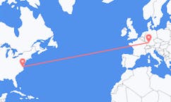Flyreiser fra Norfolk, USA til Stuttgart, Tyskland