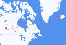 Flyrejser fra Edmonton til Reykjavík