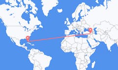 Flyrejser fra Key West, USA til Batman, Tyrkiet
