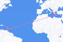 Flyreiser fra Tobago, Trinidad og Tobago til Khania, Hellas