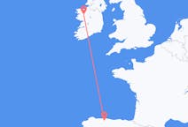 Flyreiser fra Asturias, Spania til Knock, Mayo fylke, Irland