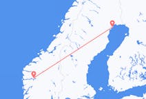 노르웨이발 송달, 스웨덴행 룰레오 항공편
