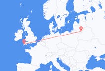 Flyg från Newquay till Vilnius