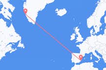 Flights from Alicante to Nuuk