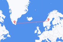 グリーンランドのから ナルサルスアク、スウェーデンのへ エステルスンドフライト