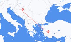 Flyreiser fra Tuzla, Bosnia-Hercegovina til Denizli, Tyrkia