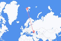 Flyg från Trabzon till Svalbard