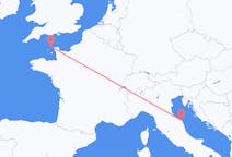 Flights from Alderney, Guernsey to Ancona, Italy