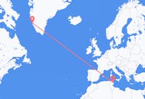 Flyreiser fra Enfidha, Tunisia til Nuuk, Grønland