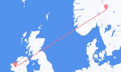 Flights from Knock, County Mayo, Ireland to Rörbäcksnäs, Sweden