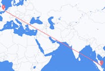 Flyreiser fra Tanjung Pinang, Indonesia til London, England