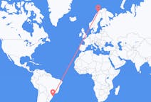 Flyrejser fra Florianópolis, Brasilien til Bardufoss, Norge