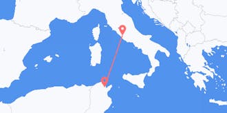 Flyrejser fra Tunesien til Italien