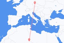 Flyg från Djanet, Algeriet till Prag, Tjeckien