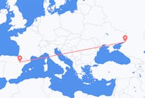 Flights from Rostov-on-Don, Russia to Zaragoza, Spain