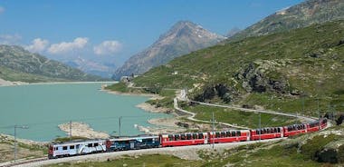 Day trip to St. Moritz and the Swiss Alps with Bernina Red train from Milan