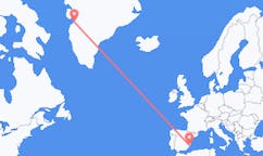 出发地 格陵兰卡西江吉特目的地 西班牙阿利坎特的航班